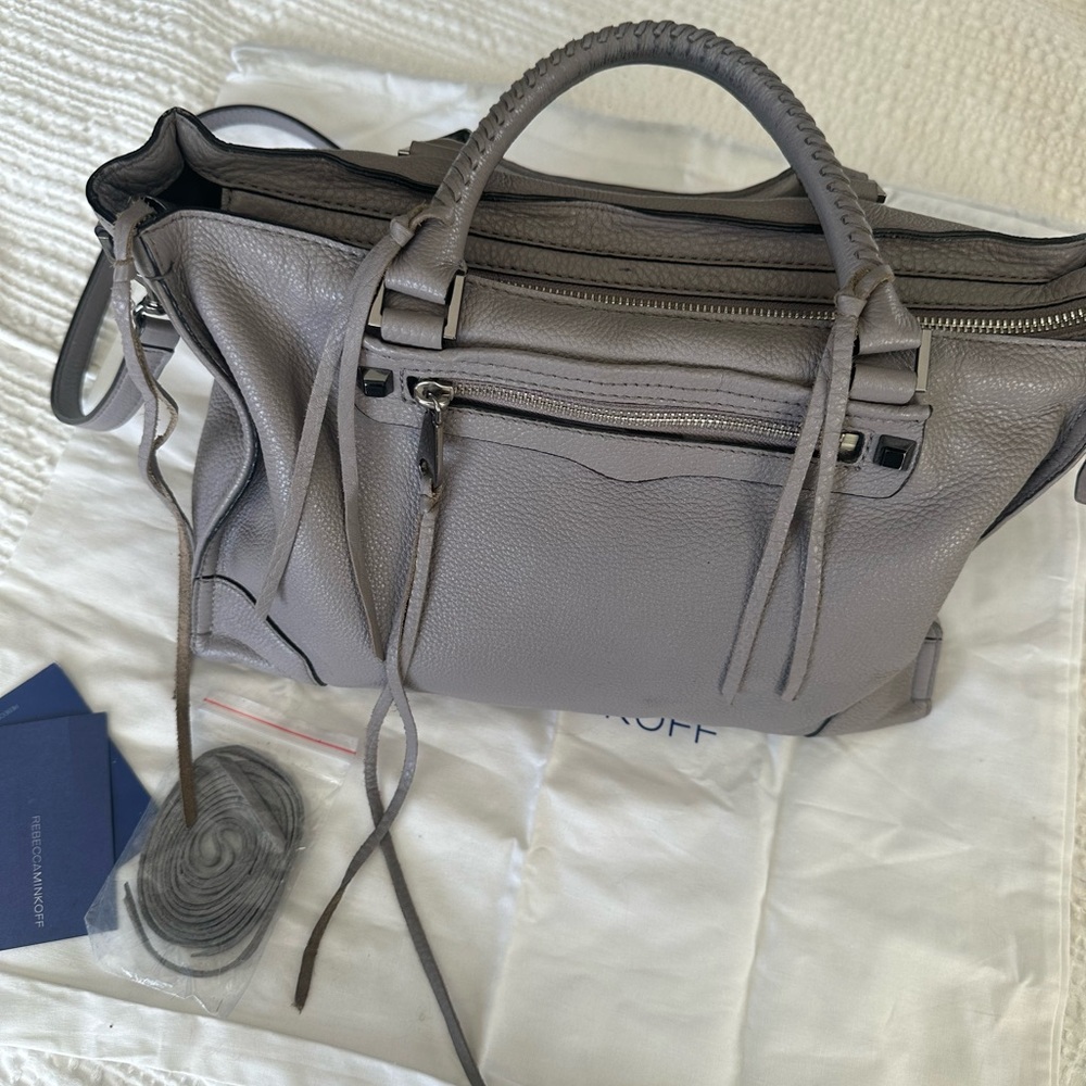 Rebecca Minkoff Grey Leather Satchel